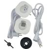 OTDOGUO in-Wall Cable Management Kit for Hide TV Wires When Mounting TV with Hole Saw Drill Attachment for Easy Install US Plug view 2