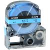 GREENCYCLE 100PK Compatible for LW Label Maker Tape 12mm 0.47 LC-4LBP LC4LBP SC12BW AC12BW Black on Blue Label Tape for LabelWorks SR230C SR3900C SR230C SR950 SR330V SR150V view 1
