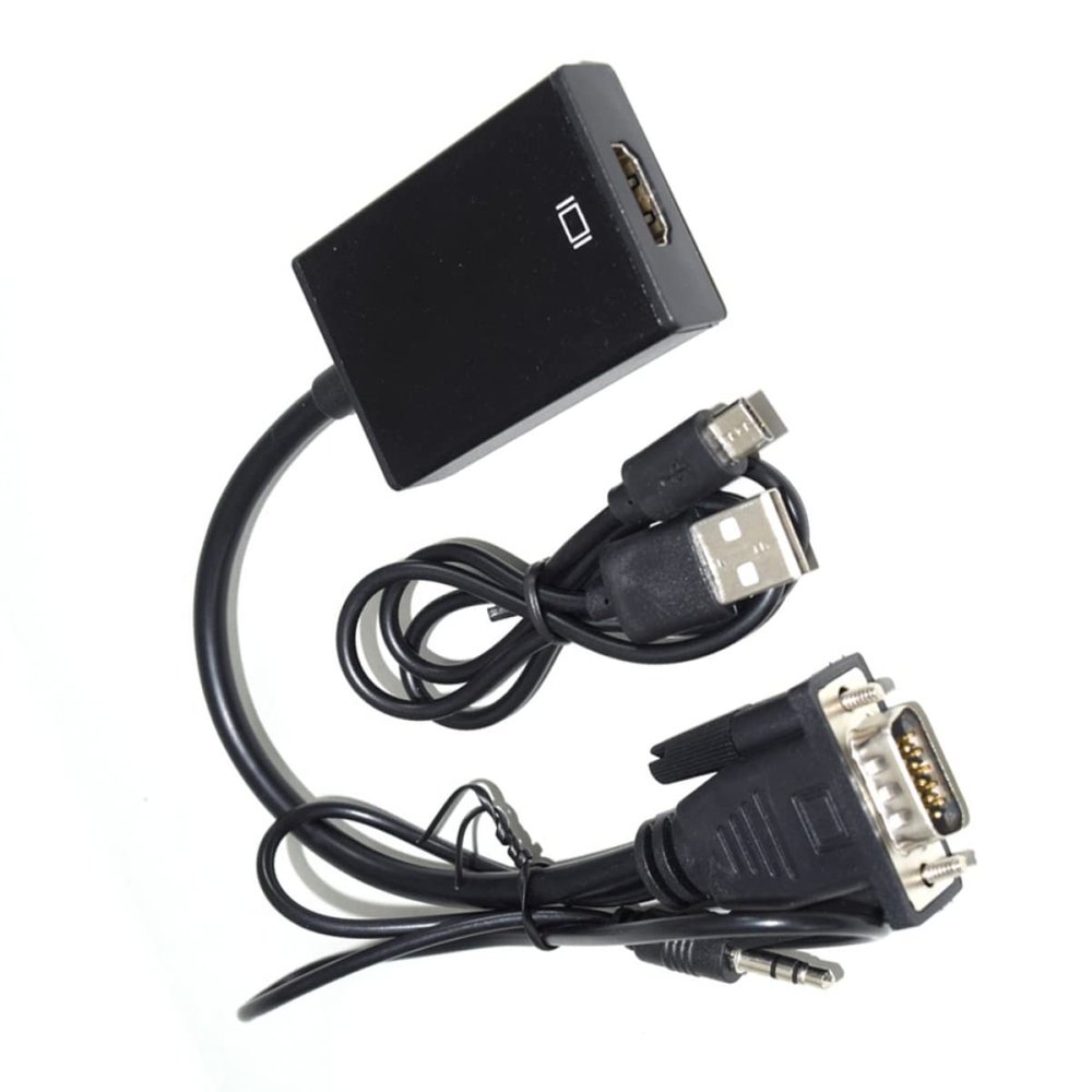 ARTIBETTER to Converter Adapter Audio Cable Oxygen Line Compatible Pc Laptop Projector Black