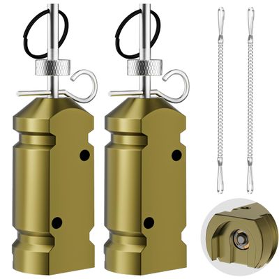 2 Pack Perimeter Trip Alarm-12 Gauge Camping Trip Wire Alarm Device for Outdoor and Property Safety/Bear Deterrent (Adapter Not Included)