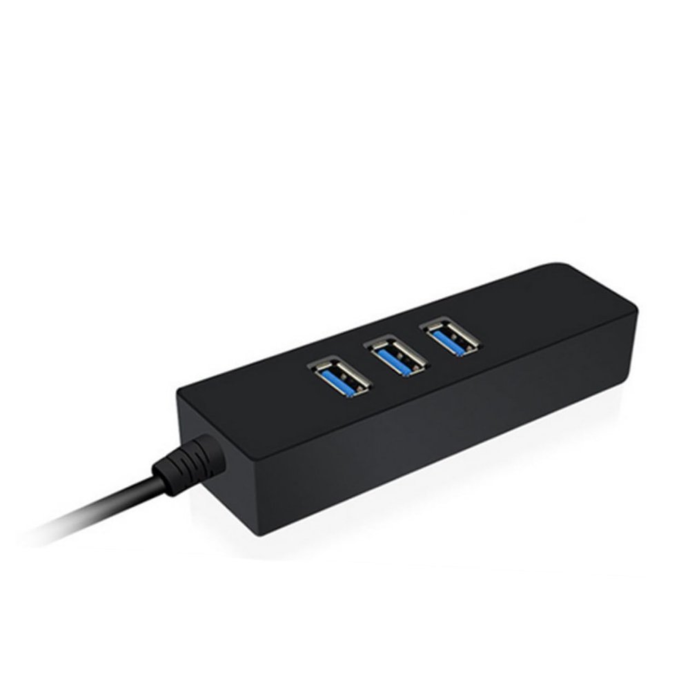 ARTIBETTER USB to Ethernet Adapter Port USB Hub Network Adapter for Laptops and Desktops Compatible Xp Play Design Black