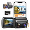 DDPAI 4K Dash Cam Front and Rear, Built-in 32G eMMC Dual Dash Car Camera,64GB Card Included Dashcam,Night Vision Dash Camera,5GHz WiFi, 7 Days Parking Mode,GPS,3" IPS, ADAS, WDR, Support 512GB,Z60 view 1
