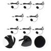 CIMAXIC 8pcs Clip Microphone for Smartphones Professional Lavalier Mics for Interviews Streaming Teaching and Recording Black and Easy to Use view 3