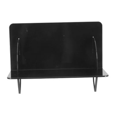CONGARTENO Multi-functional Vinyl Record and Cd Storage Rack Desktop Organizer for Albums Books and Magazines Sleek Black Design for Home and Office Use