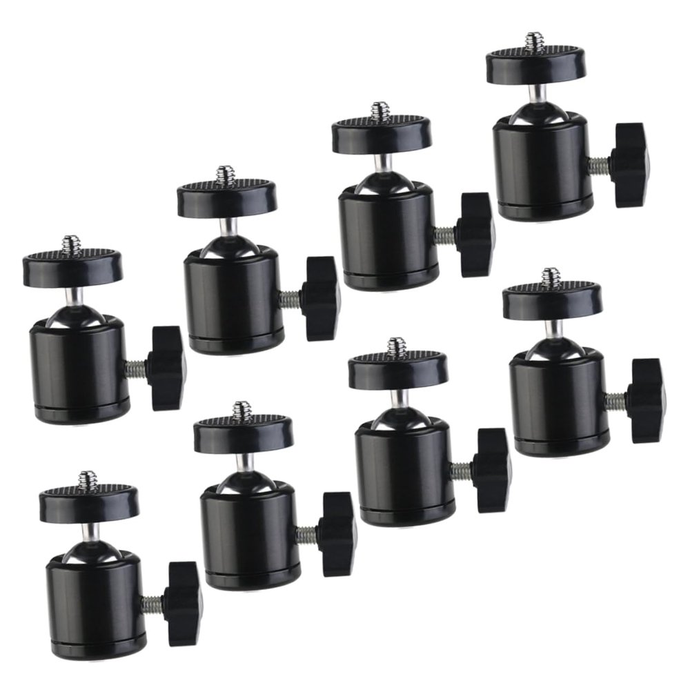 ifundom 8pcs Enhanced Photography Experience Metal Camera Tripod Mount Rotation for Live Streaming and DSLR Cameras