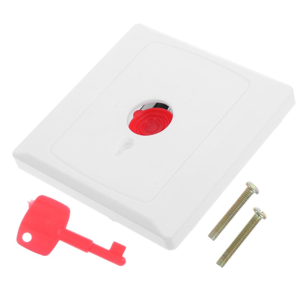SOLUSTRE Manual Alarm Button Emergency Brake Button Wall-Mounted Easy Reset Key Senior Alert Sos Switch