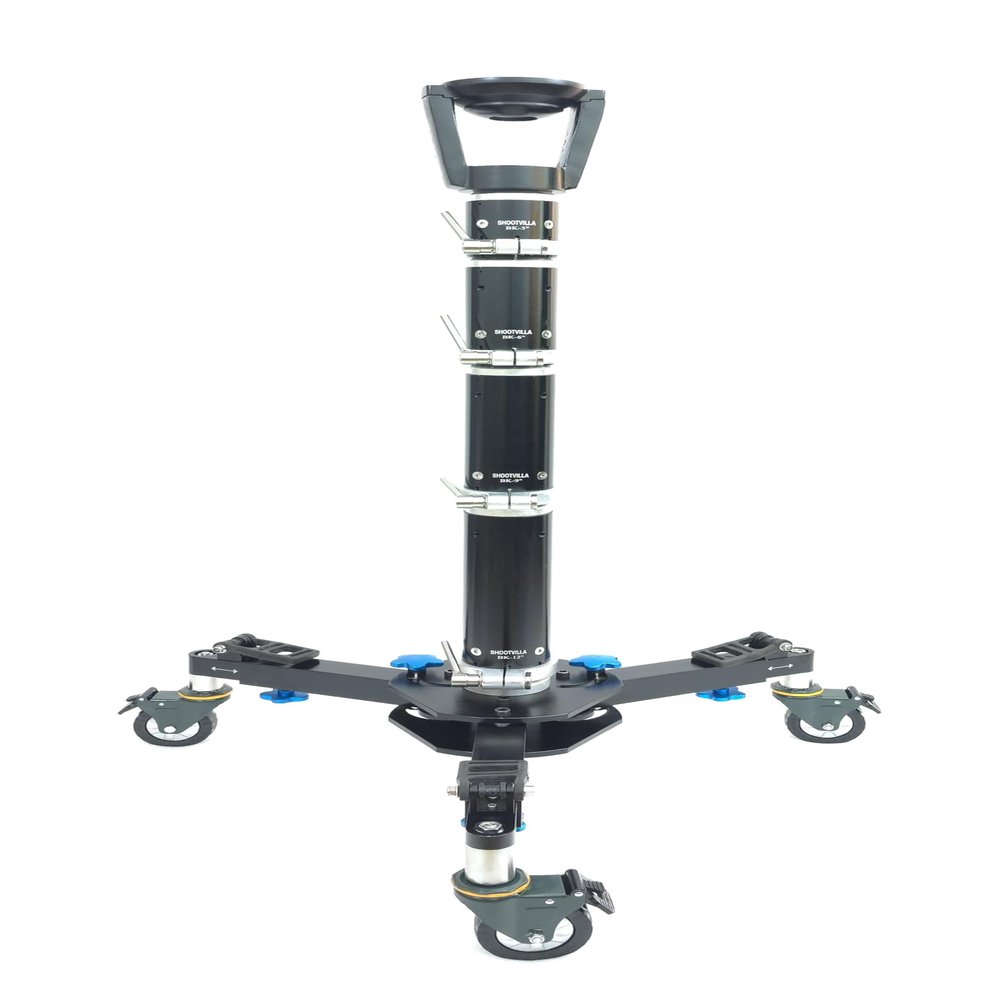 Heavy Duty Studio Camera Floor Dolly + Euro Mount +Bazooka(SV-HD-FD-BZ)