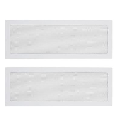 120 X 360mm DIY PC Case Dust Mesh Filter, [ 2 Pack ] PVC Magnetic Dust Filter Cover, PC Fan Dust Mesh PC Cooler Filter for Computer PC Case (White)