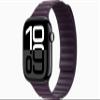 Apple Watch Series 10 [GPS + Cellular, 42mm] - Jet Black Aluminum Case with Blackberry Magnetic Link, M/L (Renewed) view 1
