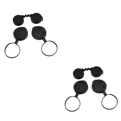 MERRYHAPY 2sets Rubber Objective Lens Caps for Binoculars Protective for Enhanced Durability and Performance Easy to Install Remove Compatible Binoculars