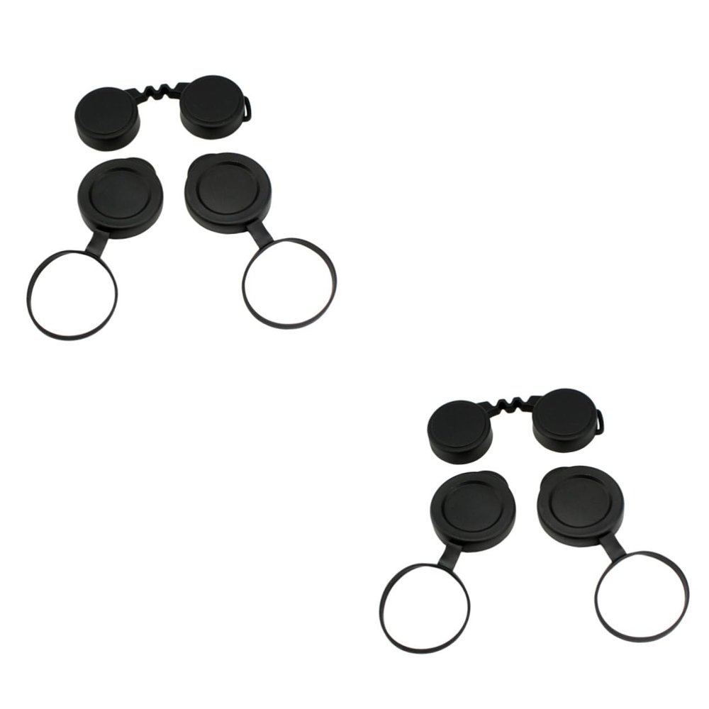MERRYHAPY 2sets Rubber Objective Lens Caps for Binoculars Protective for Enhanced Durability and Performance Easy to Install Remove Compatible Binoculars