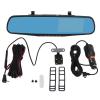 4.3in 1080P Mirror Dash Cam Rearview Mirror Camera, Dual Driving Recorder, Parking Monitor Loop Recording Backup Camera with Wide Angle Lens, Clear Video, G Sensor, Night Vision view 1