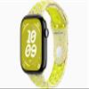 Apple Watch Series 10 [GPS, 46mm] - Jet Black Aluminum Case with Volt Splash Nike Sport Band, M/L (Renewed) view 1