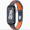 Apple Watch Series 10 [GPS, 46mm] - Jet Black Aluminum Case with Blue Flame Nike Sport Band, M/L (Renewed) view 1