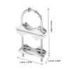 SOLUSTRE Bolt Dog Tooth Tube Card Screw Clamp for Antenna Mounting Pole Attic Antenna Mount Bracket Outdoor Electronics Pole view 2