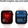 Apple Watch Series 10 [GPS + Cellular, 46mm] - Rose Gold Aluminum Case with Light Blush Sport Band, M/L (Renewed) view 3