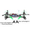 4Pcs 1/10 RC Car Aluminum Alloy Shock Towers Mount Bracket for Traxxas TRX4 324 view 2