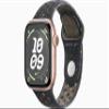 Apple Watch Series 10 [GPS, 42mm] - Rose Gold Aluminum Case with Midnight Sky Nike Sport Band, M/L (Renewed) view 1