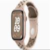 Apple Watch Series 10 [GPS, 42mm] - Rose Gold Aluminum Case with Desert Stone Nike Sport Band, S/M (Renewed) view 1