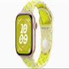 Apple Watch Series 10 [GPS, 42mm] - Rose Gold Aluminum Case with Volt Splash Nike Sport Band, S/M (Renewed) view 1