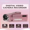 Yoidesu Video Camera Camcorder, 2K 48MP Pink HD Digital Camera for Girls, 16X Zoom Webcam Vlogging Camera for 270 Rotating Screen Camcorders with Fill Light 1000mAh Battery view 2