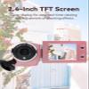 Yoidesu Video Camera Camcorder, 2K 48MP Pink HD Digital Camera for Girls, 16X Zoom Webcam Vlogging Camera for 270 Rotating Screen Camcorders with Fill Light 1000mAh Battery view 3