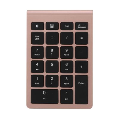 BT304 Keyboard5.0 Ergonomic 22Key Numeric Keypad with Support for, OS (Rose Gold)