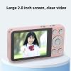 64MP 4K Digital Camera, 18x Zoom Autofocus Anti Shake Selfie Vlogging Camera for Photography, HD Video Travel Camera for Boy Girl Kids with 2.8inch LCD Display, Time Lapse, view 3