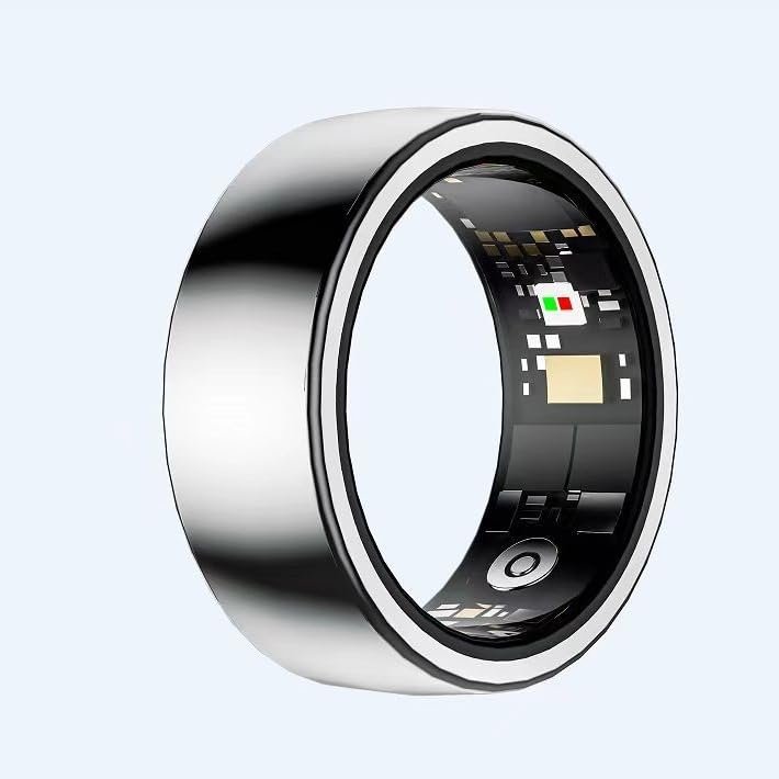 Jpngsye Smart Ring Health Tracker, Fitness Tracking Smart Ring with Calories/Heart Rate/Blood Oxygen/Sleep Monitoring, IP68 Waterproof, No APP Subscription