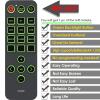 Replacement Remote Control for Ultimea Apollo S50 S40 U3600 U3300 / Nova S40 U2100 Soundbar (with Green Backlight and Oversized Buttons) view 2