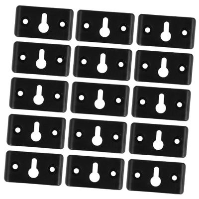 Wakauto 50pcs Sound Box Hanging Plate Speaker Hanging Connector Hanger Plate for Surround Speaker Easy Install Pack