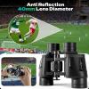 12x40 HD Classic Binoculars for Adults & Kids, Clear Large View & Low-Light Night Vision, High Powered Binoculars for Birds Watching, Cruise Ship, Theaters, Travel & Stargazing view 4