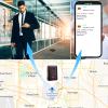 Mens Wallet with Tracker, Rechargeable Wallet Finder, Works with Apple Find My or Bseek, Thin Design, Smart Item Locator (iOS or Android(Carbon Black & Black, Android) view 3