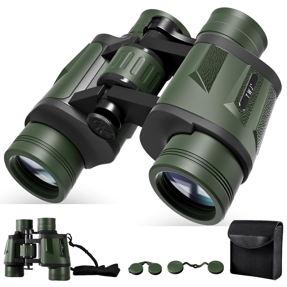 12x40 HD Classic Binoculars for Adults & Kids, Clear Large View & Low-Light Night Vision, High Powered Binoculars for Birds Watching, Cruise Ship, Theaters, Travel & Stargazing