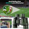 12x40 HD Classic Binoculars for Adults & Kids, Clear Large View & Low-Light Night Vision, High Powered Binoculars for Birds Watching, Cruise Ship, Theaters, Travel & Stargazing view 4