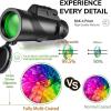Monocular-Telescope High Powered Monocular with Tripod and Smartphone Adapter High Definition Monoculars for Adults Suitable for Hiking Hunting Stargazing,Black2 view 2