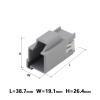 Chunsu 1/5/10/20 Sets 6 Pin 7282-6454-40 7283-6454-40 Automobile Connector for Rear Reverse Wiring Plug with Terminal(6p Female,10 Sets) view 3
