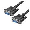 ACGTUY DB9 9Pin Serial RS232 Extension Cable Male Female 1.5m 300cm 5m 10m Black OD5.0(20m,Female to Female) view 1