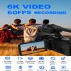 Acuvar 4K/6K Camcorder Video Camera  64MP 60FPS Vlogging Camera for YouTube, WiFi, LED Light, Mic, 64GB SD Card  Live Stream Webcam view 2