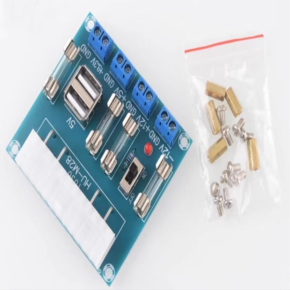 1PCS ATX Power Adapter Board HU-M28 with USB Interface and Fixed Copper Pillar