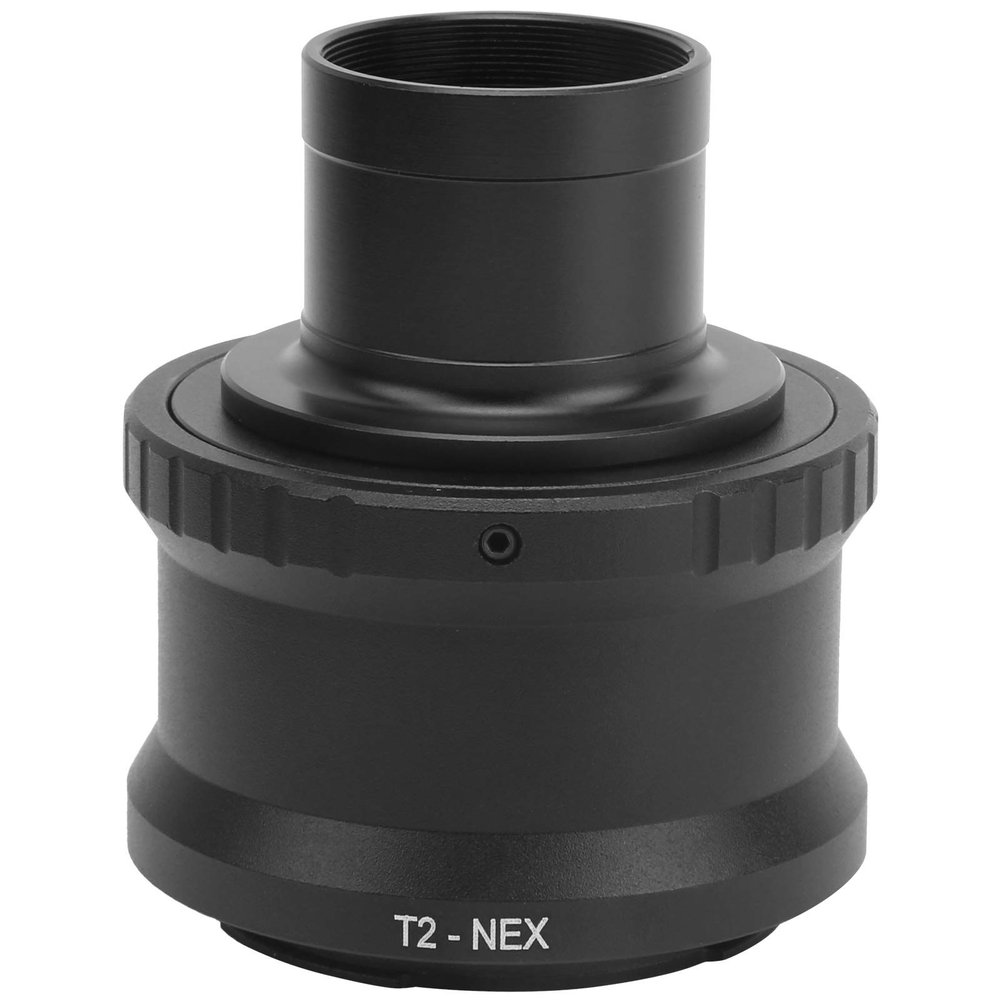 1.25in T Mount Telescope Adapter, Aluminum Alloy, Lightweight, Easy to Install, with M42x0.75 for E Mount Mirrorless Camera. Suitable for E Mount Mirrorless Camera
