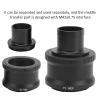 1.25in T Mount Telescope Adapter, Aluminum Alloy, Lightweight, Easy to Install, with M42x0.75 for E Mount Mirrorless Camera. Suitable for E Mount Mirrorless Camera view 3