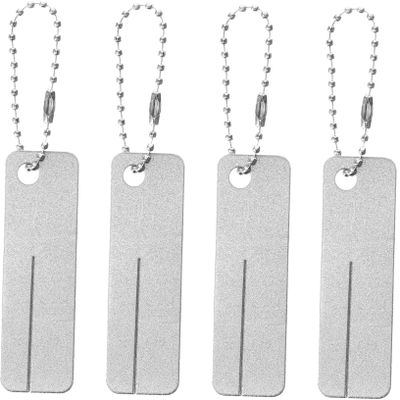 OHPHCALL 4pcs Fishing Hook Sharpener Lightweight and Portable Hook Grinding Tool for Fine Fishhook Sharpening for Outdoor Fishing Accessories