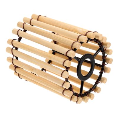 HOLIDYOYO Chinese Decorative Bamboo Chandelier Woven Drum Lampshade Versatile Home Decor Light Cover