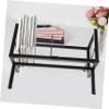Vinyl Record Storage Stand Xmas Metal Display Rack for Office view 2