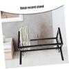 Vinyl Record Storage Stand Xmas Metal Display Rack for Office view 4