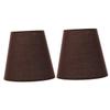Levemolo 2pcs Rustic Fabric Lampshade for Table Floor and Chandelier Lights Vintage Replacement Cover Softens Light Safe Cloth Material Home Decor view 1
