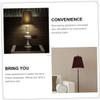 Levemolo 2pcs Rustic Fabric Lampshade for Table Floor and Chandelier Lights Vintage Replacement Cover Softens Light Safe Cloth Material Home Decor view 3
