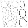 JEWEDECO DVD Drive Belts Cassette Belt Cassette Tape Machine Belt 50pcs Recorder Rubber Belts Cassette Player Belts Replacement view 1