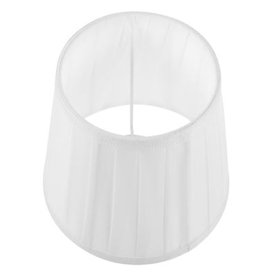ULDIGI Elegant Pleated Cloth Lampshade for Table Lamps White Indoor Light Cover for Bedrooms Hotels and Living Rooms Artistic Home Decor Accessory